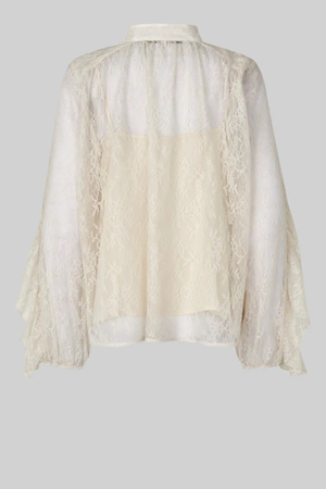 SYBELL LACE BLOUSE SOFT BEIGE