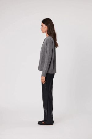 TALI CARDIGAN CHARCOAL