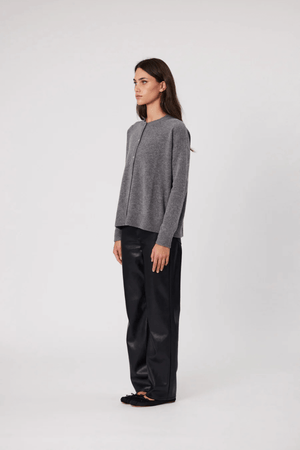 TALI CARDIGAN CHARCOAL