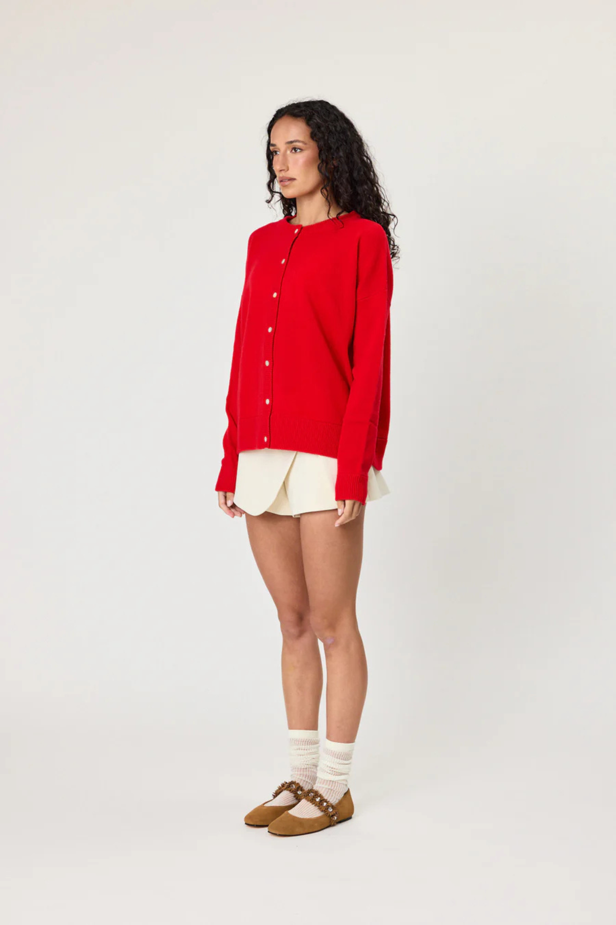 TALI CARDIGAN CHILLI