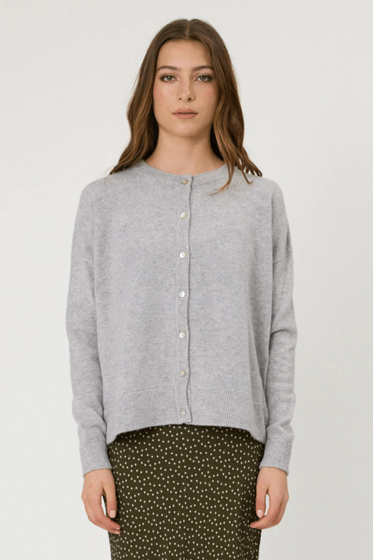 TALI CARDIGAN GREY MARLE