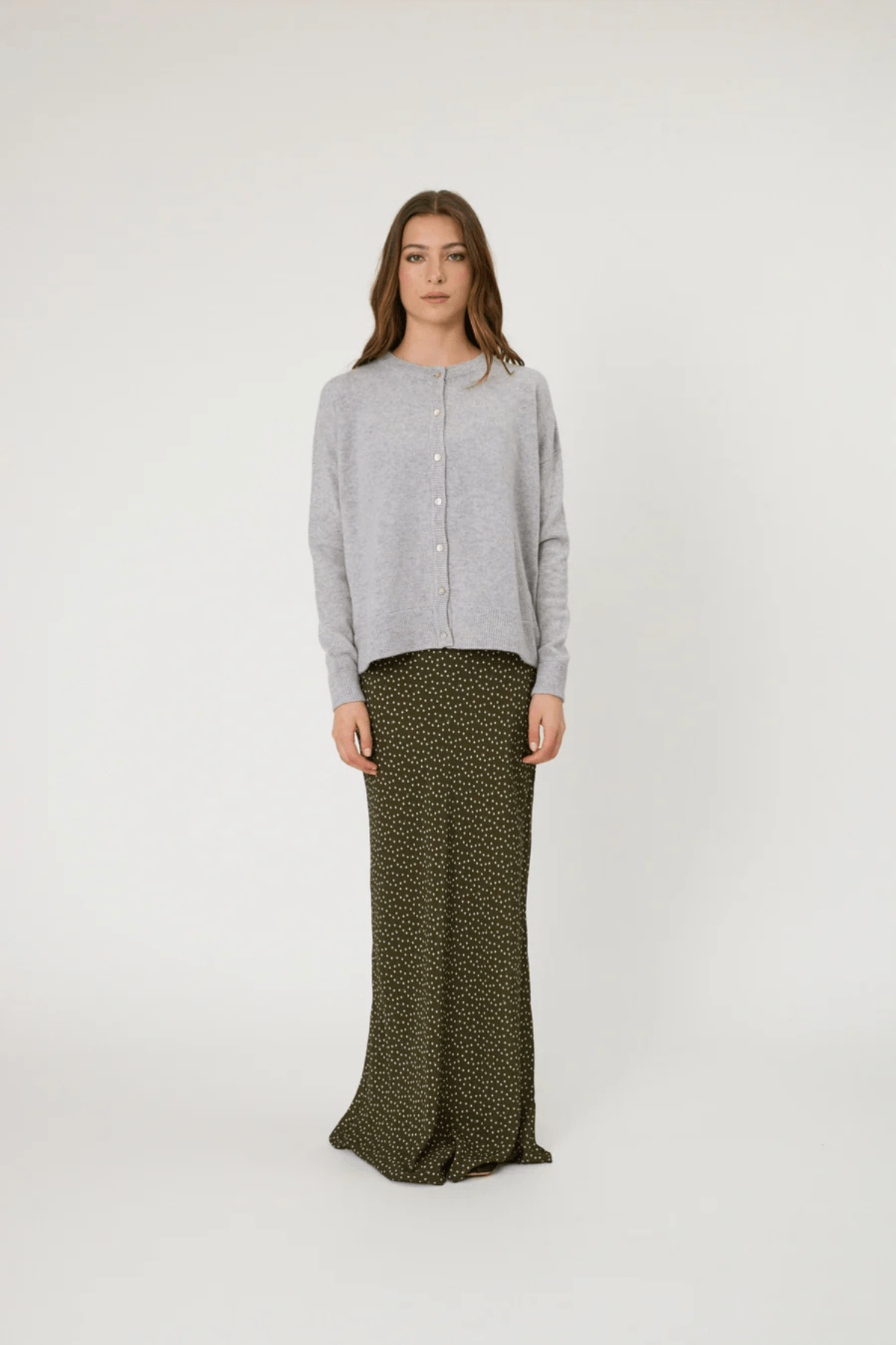 TALI CARDIGAN GREY MARLE