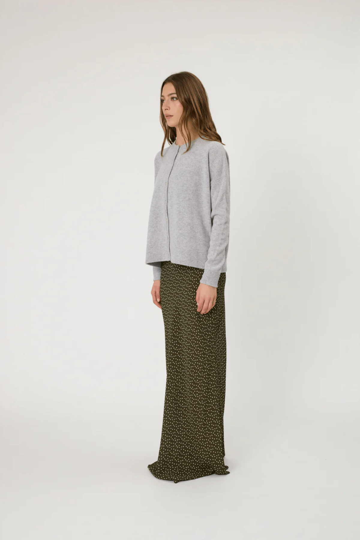 TALI CARDIGAN GREY MARLE