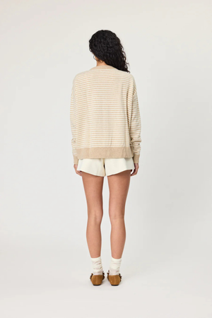 TALI CARDIGAN LATTE STRIPE
