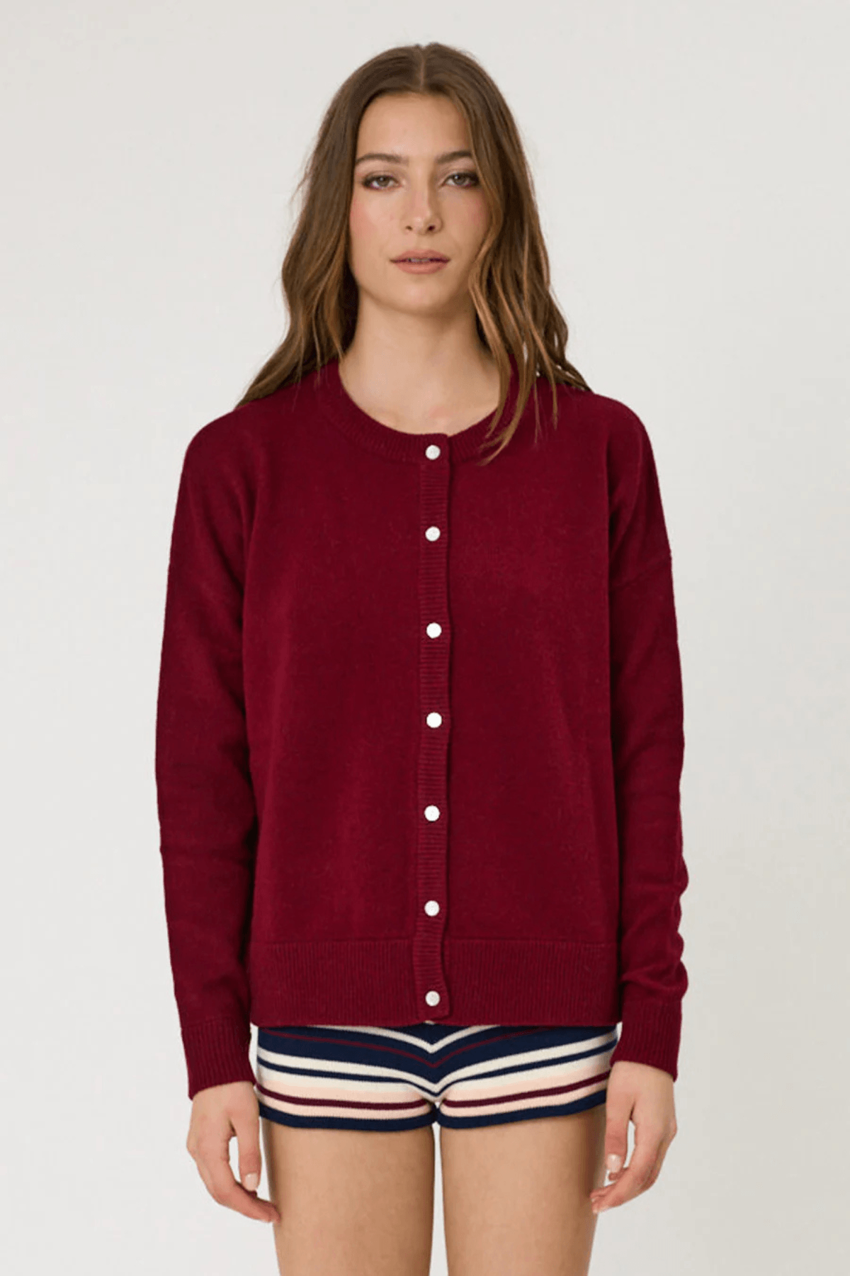 TALI CARDIGAN POMEGRANATE