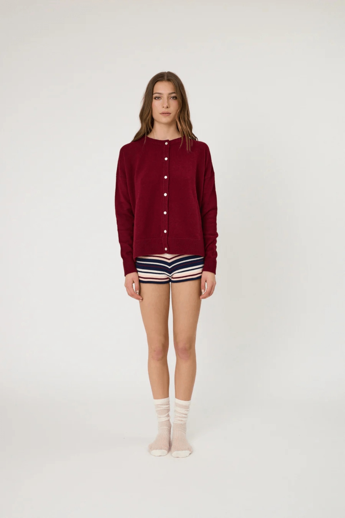 TALI CARDIGAN POMEGRANATE