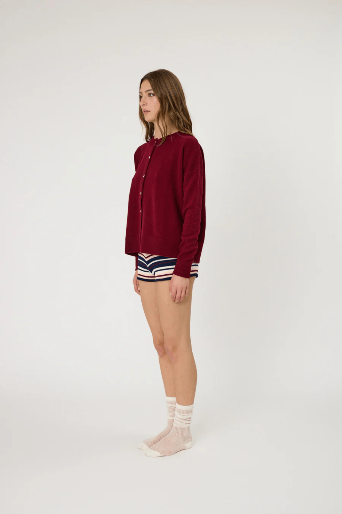 TALI CARDIGAN POMEGRANATE