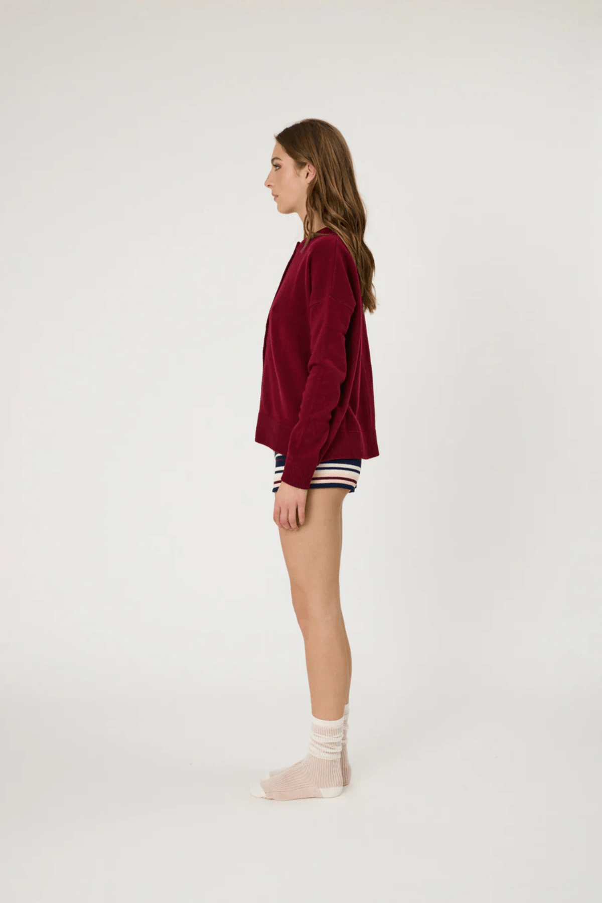 TALI CARDIGAN POMEGRANATE