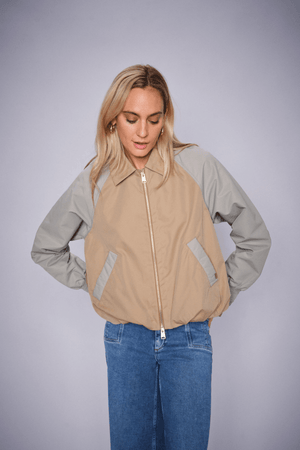 TAURA BOMBER JACKET SESAME