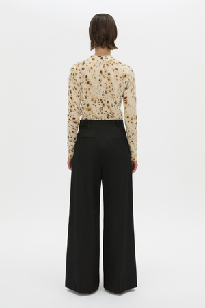 TENEVA PRINTED KNIT SWEATER SPOT PRINT