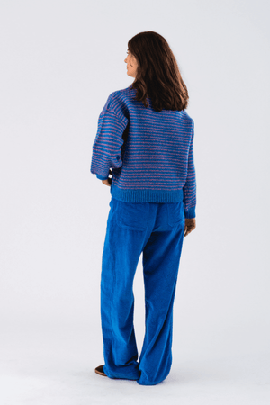 TERRY KNIT JUMPER BLUE