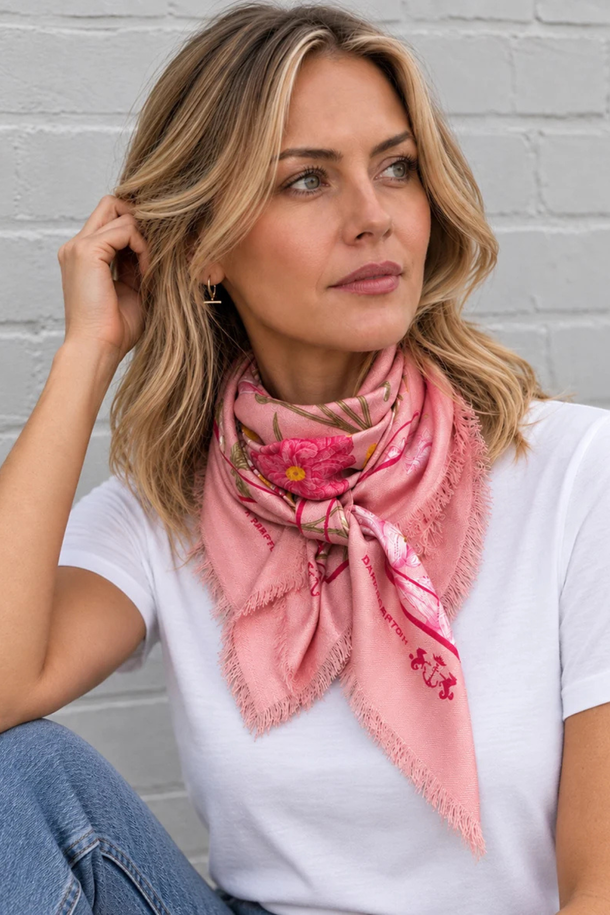 THE CAROLINE PETITE WOOL SILK SCARF
