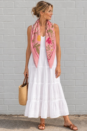 THE CAROLINE PETITE WOOL SILK SCARF