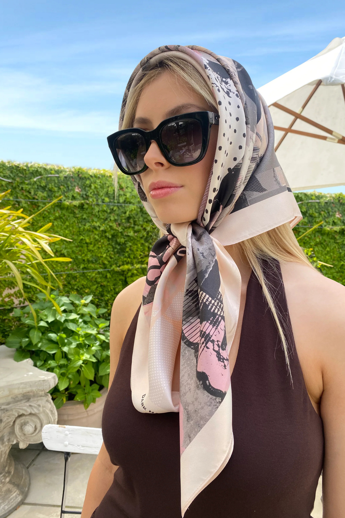 THE DH x JOEL HART FORM SILK SCARF