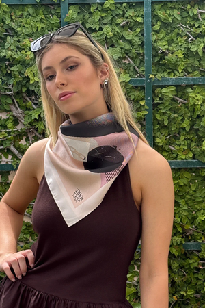 THE DH x JOEL HART FORM SILK SCARF