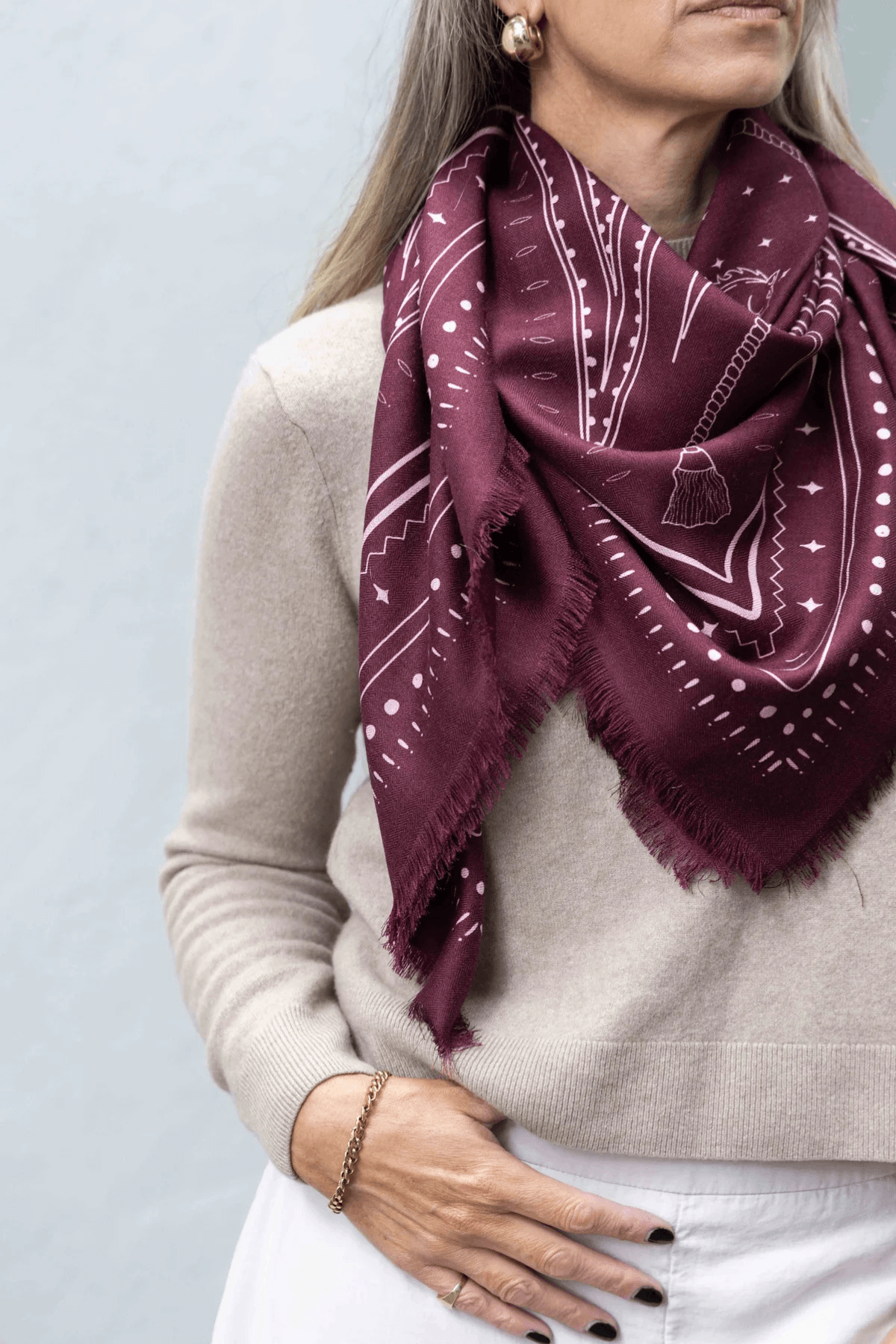 THE HADFIELD WOOL SILK SCARF