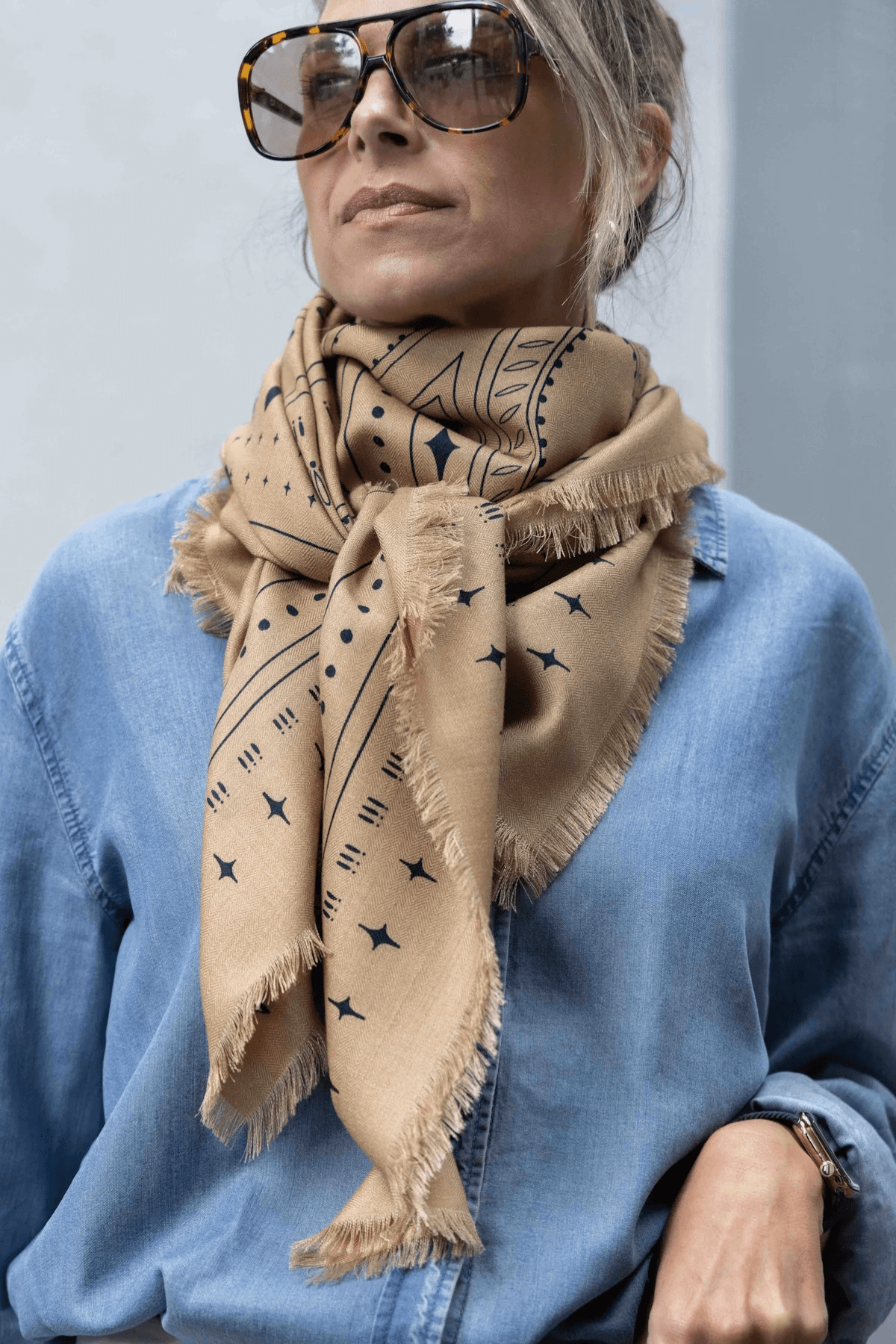 THE HOLDEN WOOL SILK SCARF