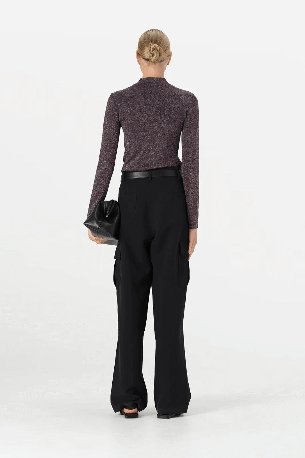 THELMA KNIT TOP MIDNIGHT LUREX