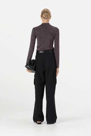 THELMA KNIT TOP MIDNIGHT LUREX