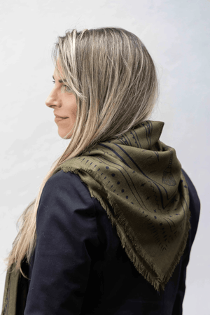 THE YORKE WOOL SILK SCARF