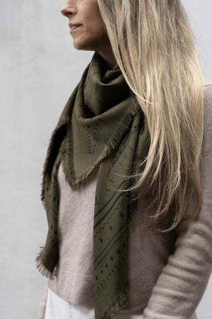 THE YORKE WOOL SILK SCARF