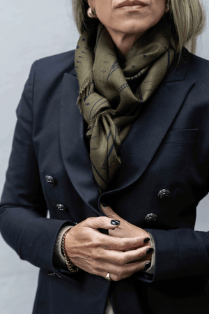 THE YORKE WOOL SILK SCARF