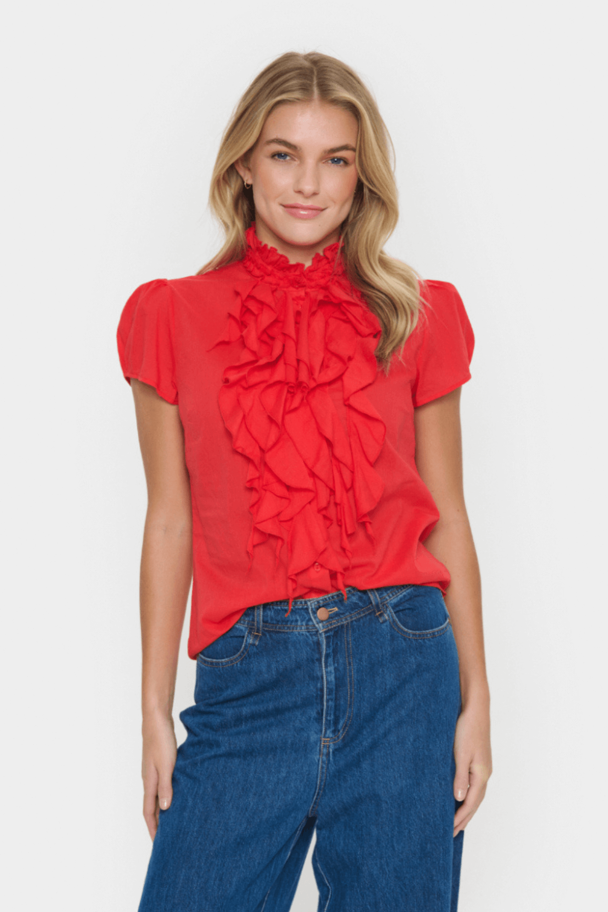 TILLI SHIRT FLAME SCARLET