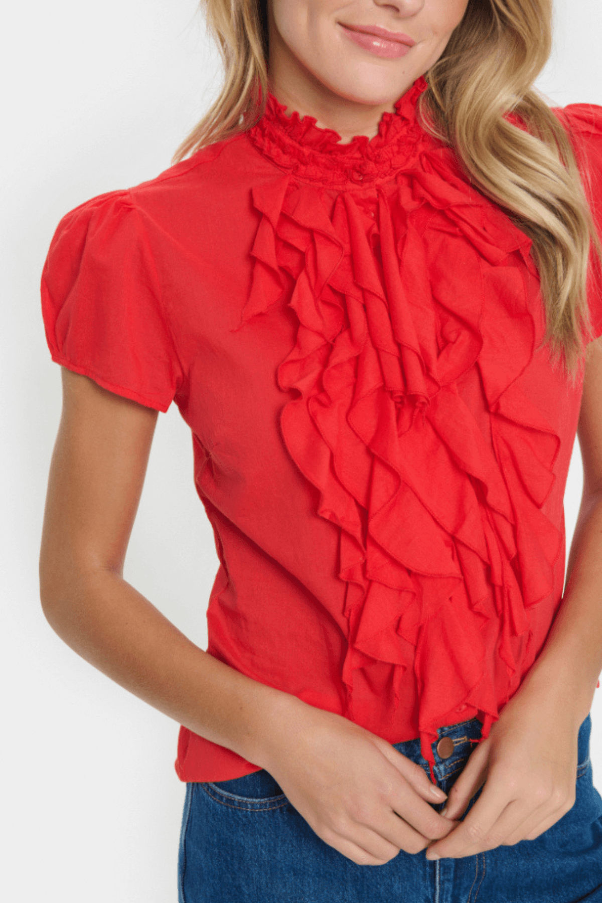 TILLI SHIRT FLAME SCARLET
