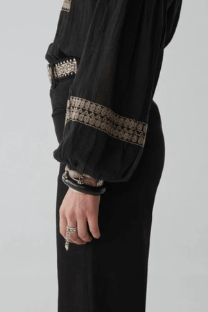 TINA BLOUSE MADURAI CHARCOAL