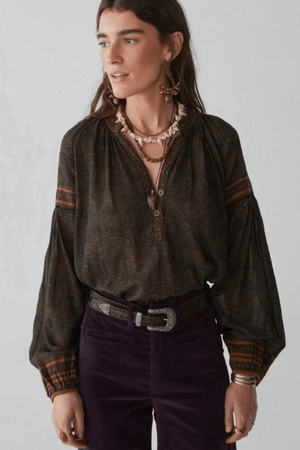 TINA BLOUSE CACHEMIRA MOUTARDE