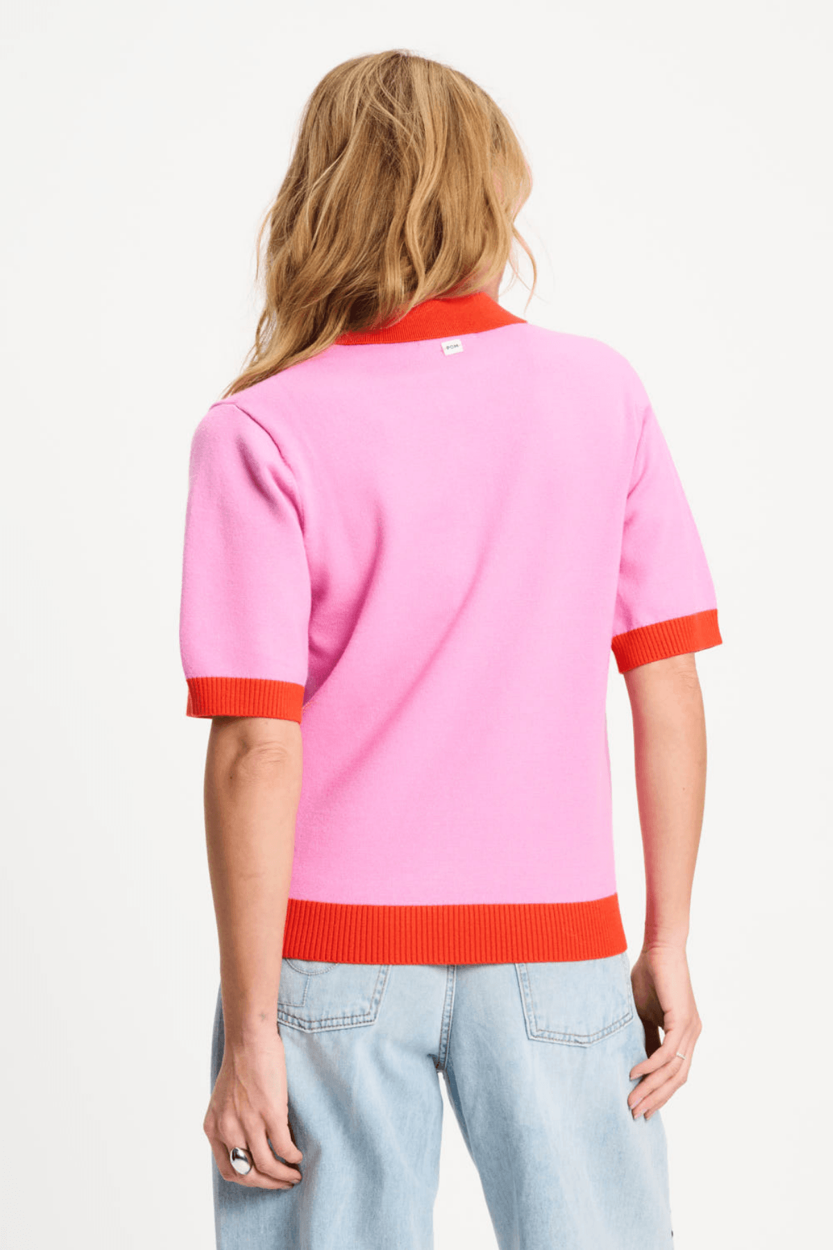 TOP POLO SEQUINS CHEERING PINK