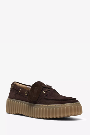 TORHILL BOAT DARK BROWN SUEDE