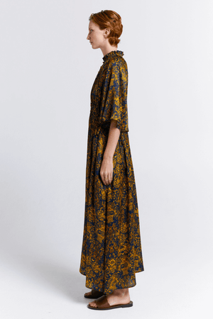 TRINKET DRESS NAVY/ANTIQUE GOLD