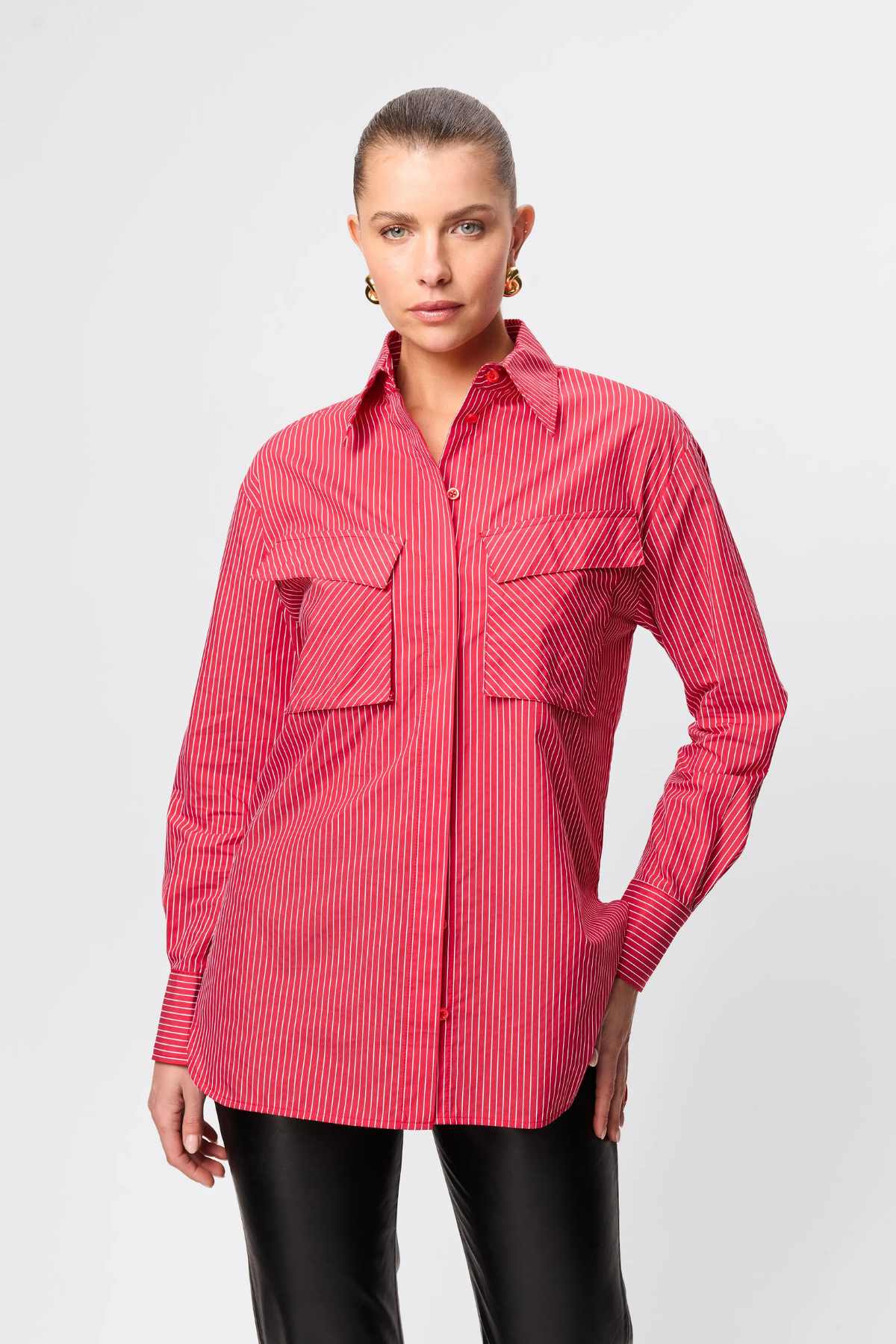 TUDOR SHIRT RED STRIPE