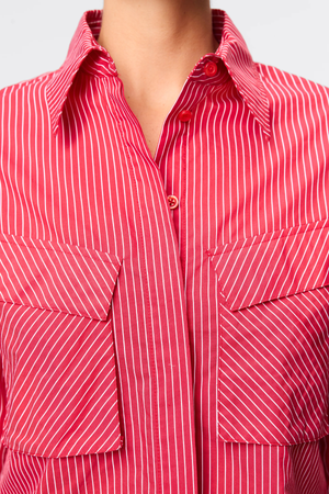 TUDOR SHIRT RED STRIPE