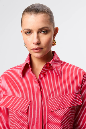TUDOR SHIRT RED STRIPE