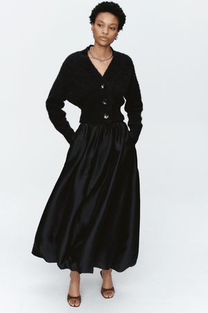 TULIP CARDIGAN BLACK