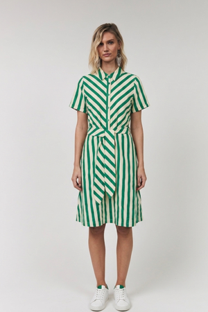 TULLE MIDI DRESS GREEN