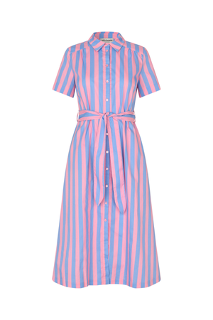 TULLE MIDI DRESS STRIPE