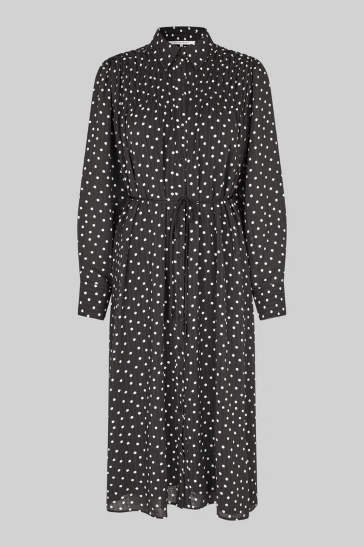 TUVA SPOT PRINT DRESS BLACK