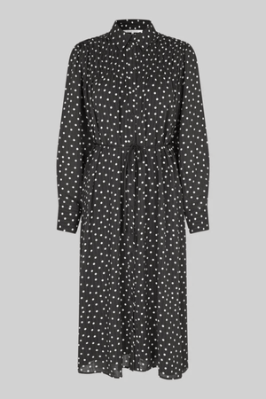 TUVA SPOT PRINT DRESS BLACK