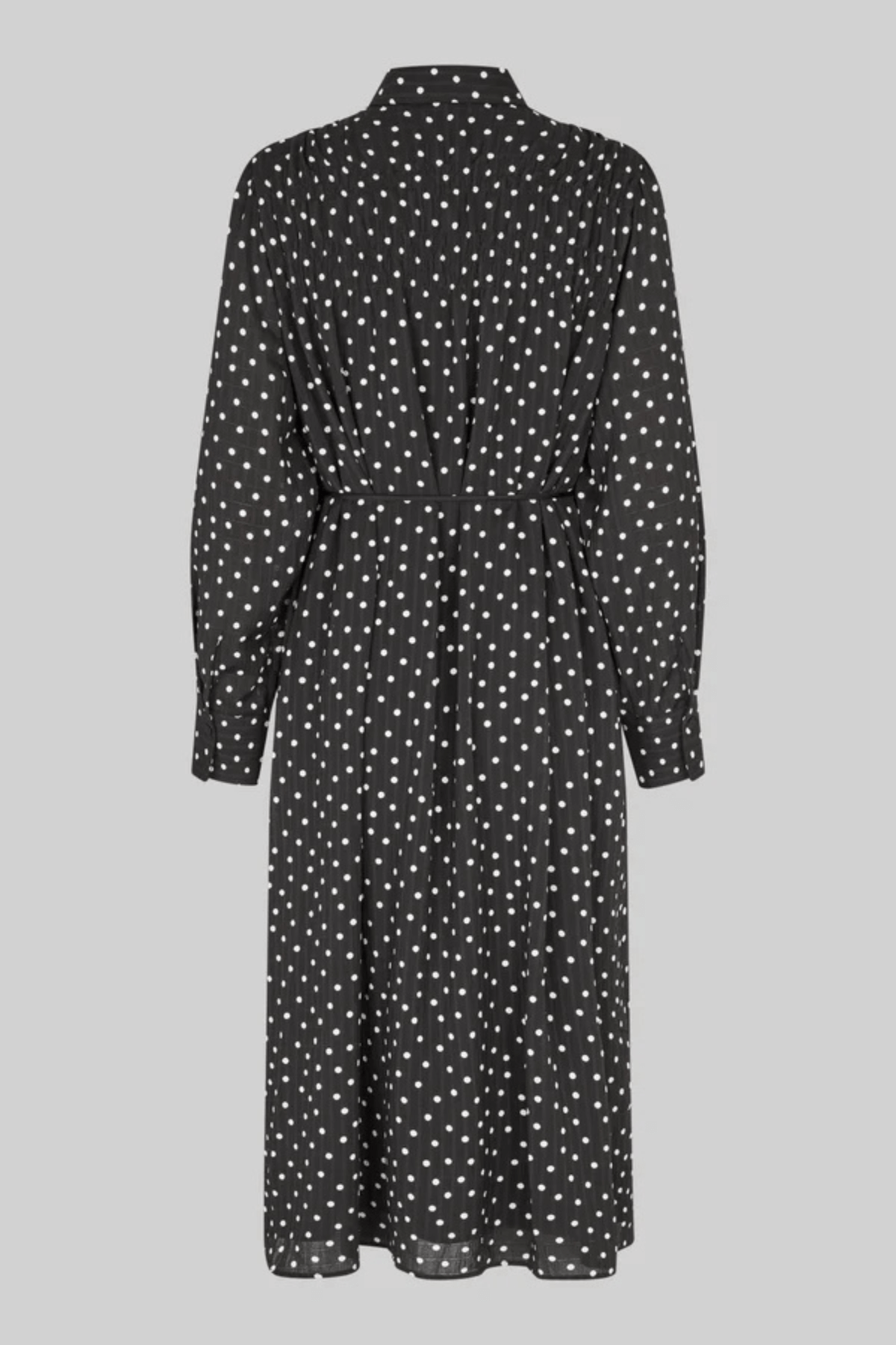 TUVA SPOT PRINT DRESS BLACK