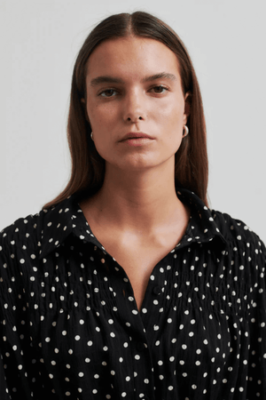 TUVA SPOT PRINT SHIRT BLACK