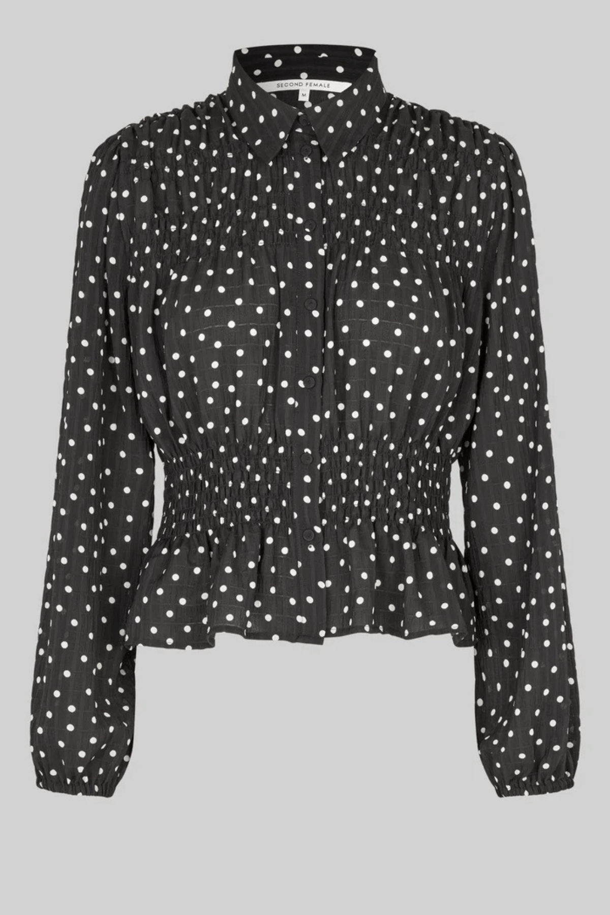 TUVA SPOT PRINT SHIRT BLACK