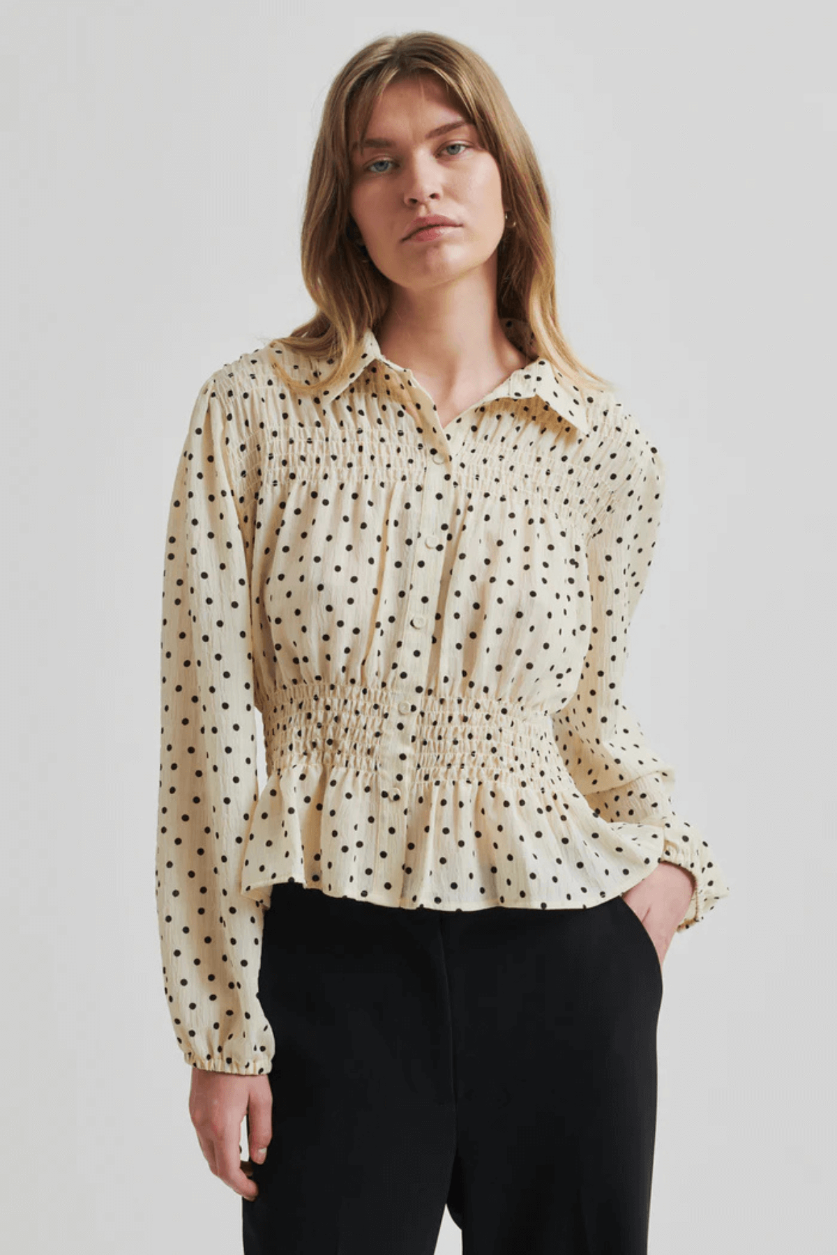 TUVA SPOT PRINT SHIRT SUMMER SAND