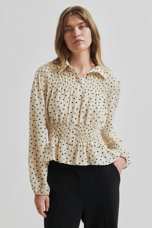 TUVA SPOT PRINT SHIRT SUMMER SAND