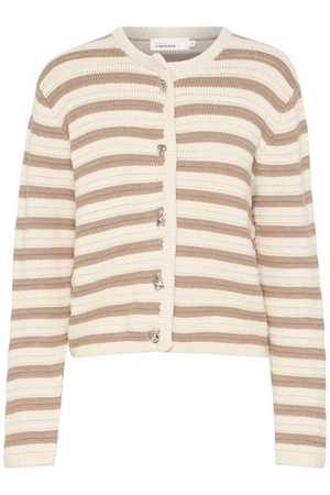 UNE CARDIGAN SIMPLY TAUPE