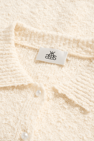 UNICE LONG SLEEVE CARDIGAN EGRET