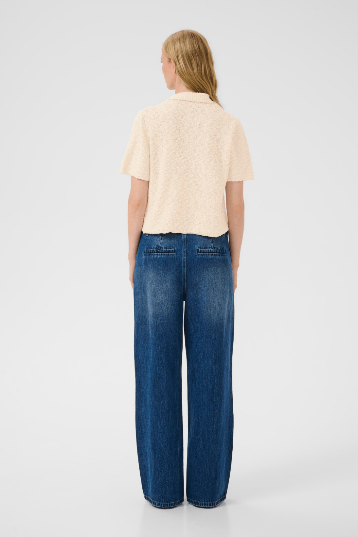 UNICE SHORT SLEEVE CARDIGAN EGRET