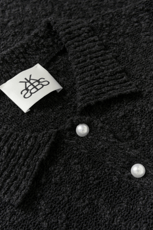 UNICE SHORT SLEEVE CARDIGAN METEORITE
